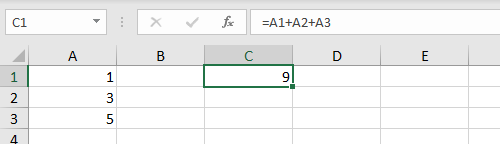 Formula with cell references