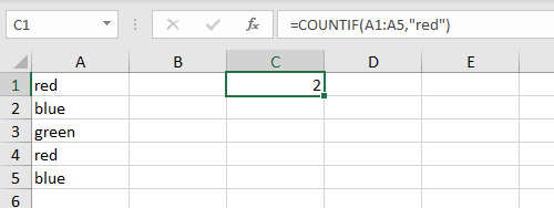 COUNTIF requires two arguments, range and criteria