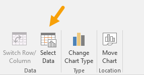 Select chart data to reorder series