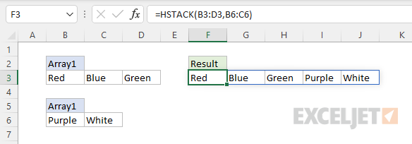 HSTACK basic example
