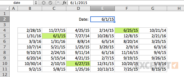 What conditional formatting formula will highlight dates in the same month and year?