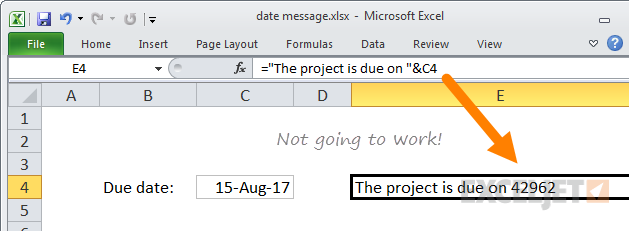 Concatenation with unformatted date