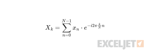 Discrete Fourier transformation example.