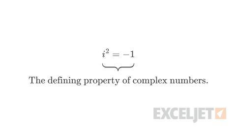 Defining property of complex numbers.