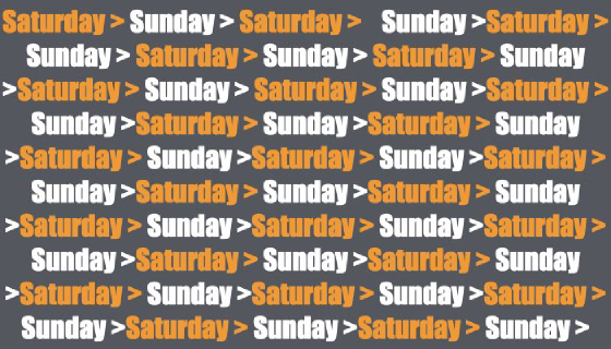 Formula to list weekends only