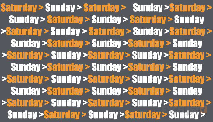 Formula to list weekends only