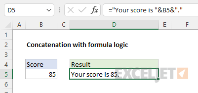 Another basic concatenation formula