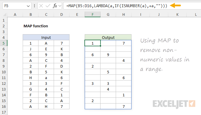 MAP function example