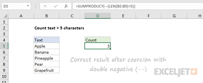 Correct result after coercion with double negative