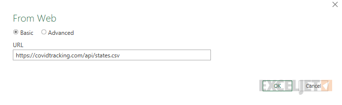 Click From Web - fill in URL
