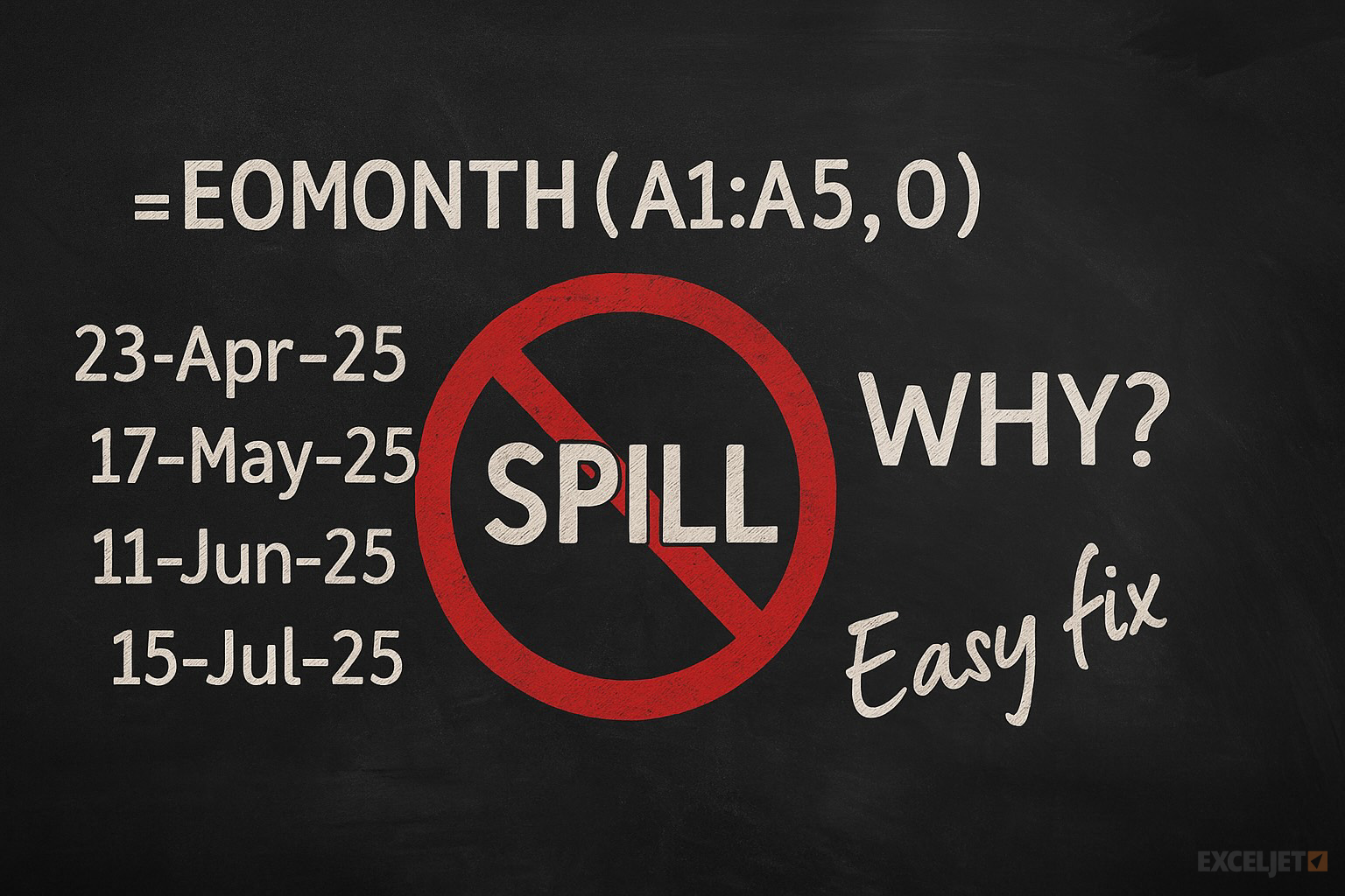 Why some Excel functions won't spill