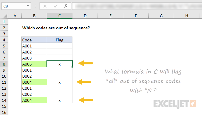 Out of sequence formula challenge #2