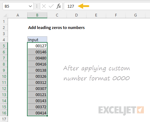 Numeric values unchanged by number format