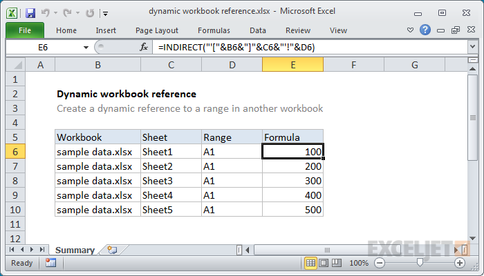 Dynamic workbook reference