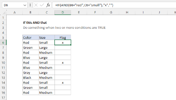 Excel If this AND that