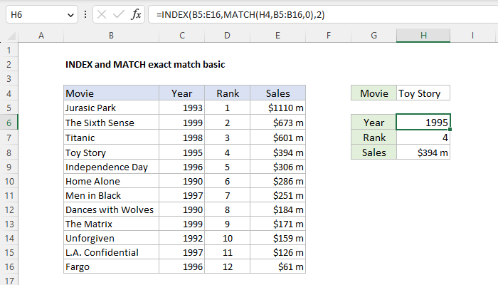 INDEX and MATCH exact match