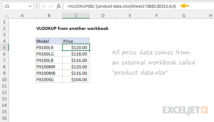 VLOOKUP from another workbook