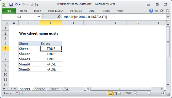 Excel Worksheet name exists
