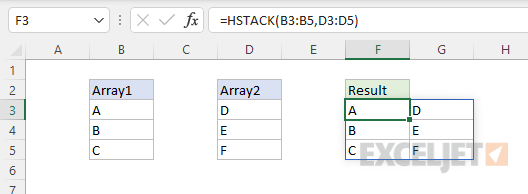 HSTACK basic example 2