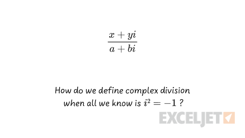 How does one define complex division?