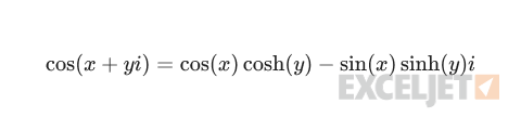 Cosine of a complex number.