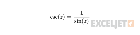 The complex cosecant function definition.