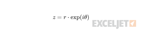 Polar form of a complex number.