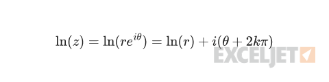 The complex logarithm in multivalued.