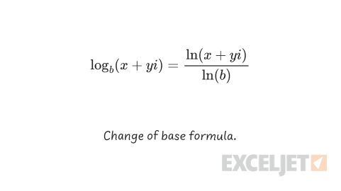 Complex logarithm change of base formula.