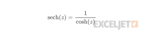 Definition of complex hyperbolic secant function.