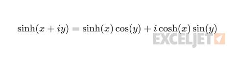 IMSINH function definition.