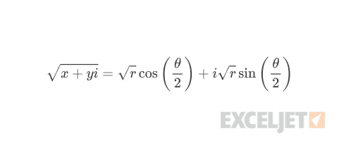 Definition of complex square root.