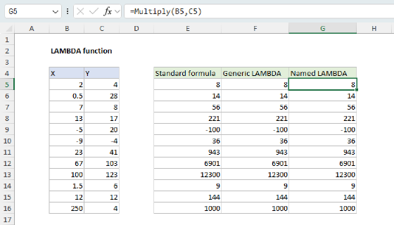 Excel LAMBDA Function
