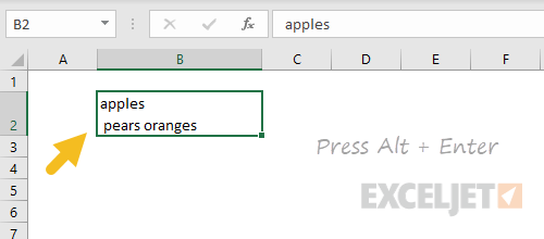 Type Alt + Enter