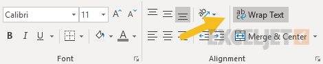 Make sure Wrap Text is enabled