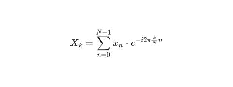 Discrete Fourier transformation example.