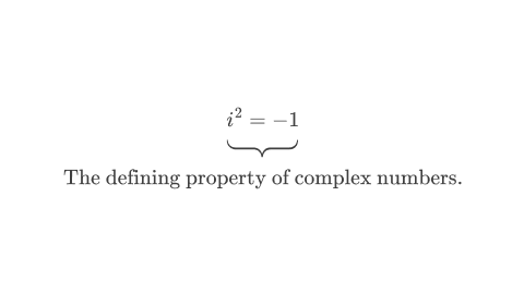 Defining property of complex numbers.