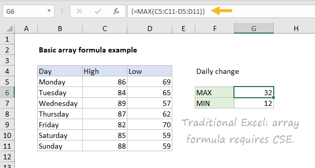 Dynamic array formulas in Excel | Exceljet