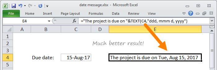 Concatenation with formatted date