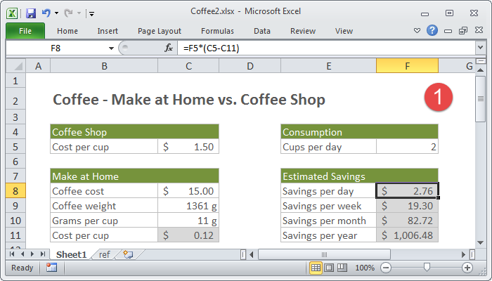 Control + ` reveals all formulas