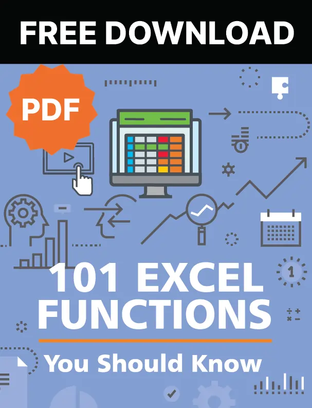 Cover art for 101 Excel Functions You Should Know