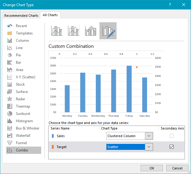 Excel Chart Settings