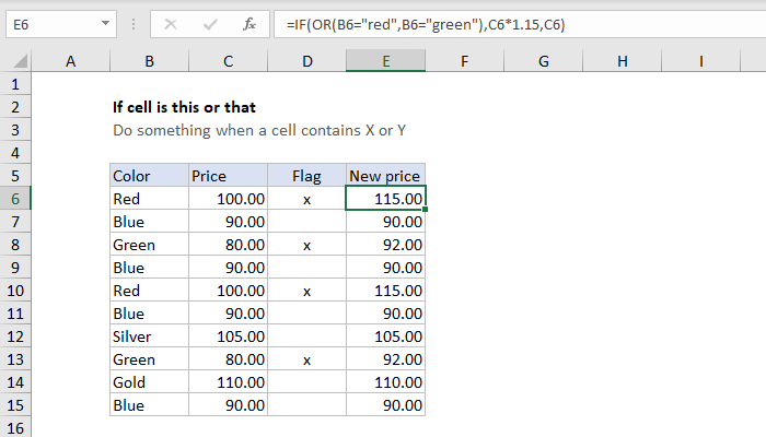 Excel Formula If Cell Is This Or That Exceljet