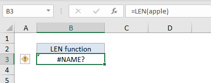 Excel Formula How To Fix The Name Error Exceljet