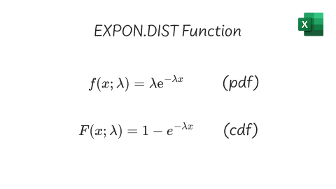 Exponential distribution formula