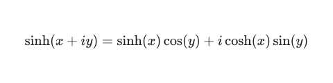 IMSINH function definition.