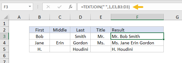 How to use the Excel TEXTJOIN function | Exceljet