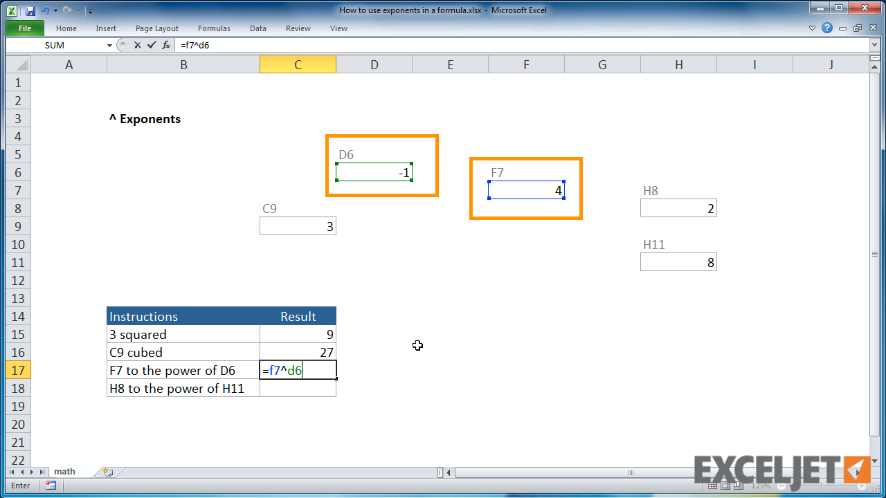 excel formula at symbol Exceljet