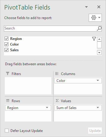 Pivot Table Pivot Table Display Items With No Data Exceljet