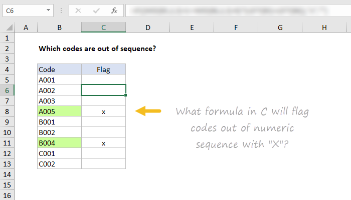 Out of sequence formula challenge #1